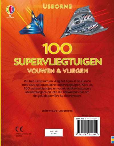 Wpg uitgevers 100 supervliegtuigen vouwen en vliegen.