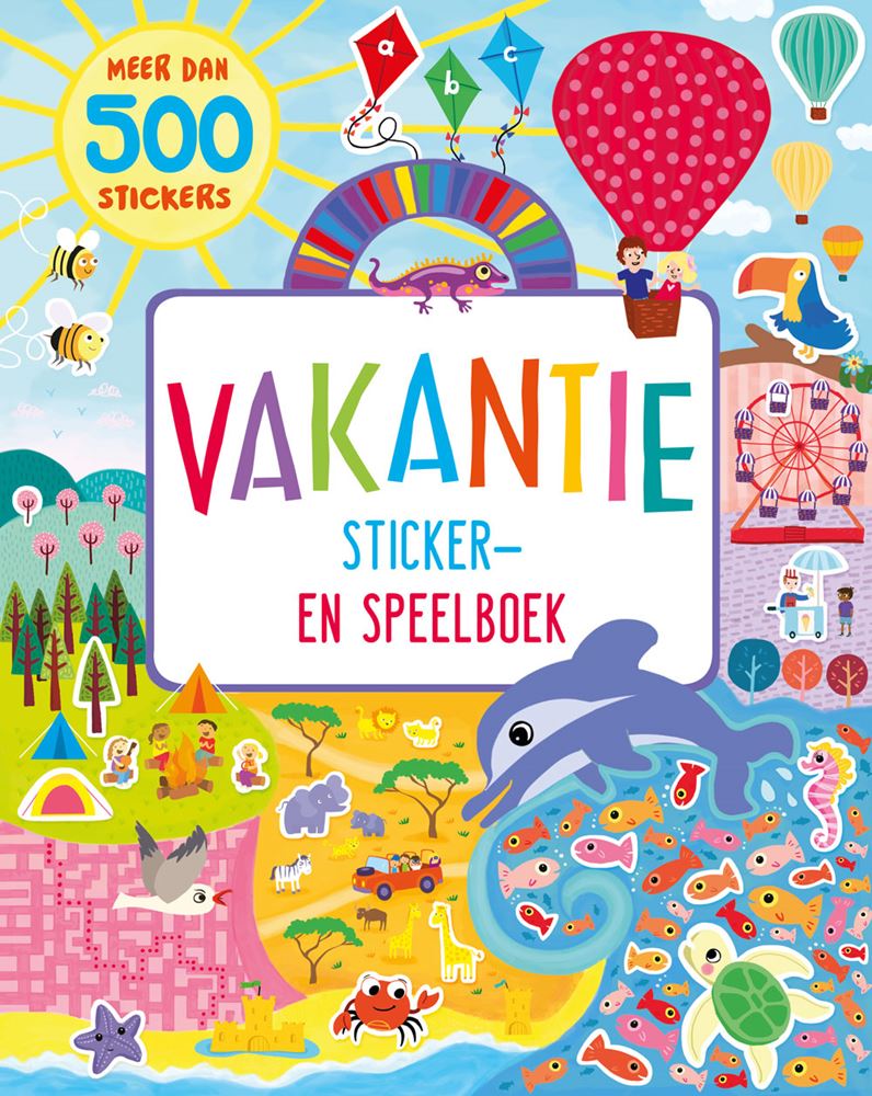 Vakantie sticker- en speelboek. 4+