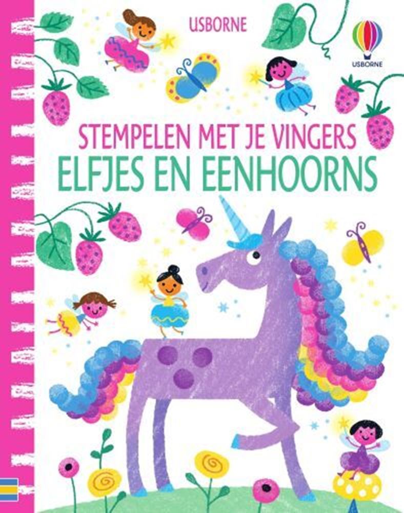 Wpg uitgevers stempelen met je vingers - elfjes en eenhoorns