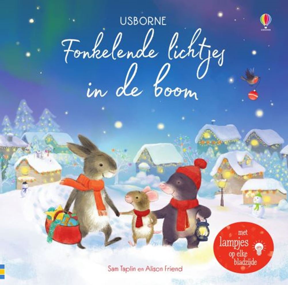 Fonkelende lichtjes in de boom. +6 mnd