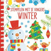 Winter. stempelen met je vingers. 4+