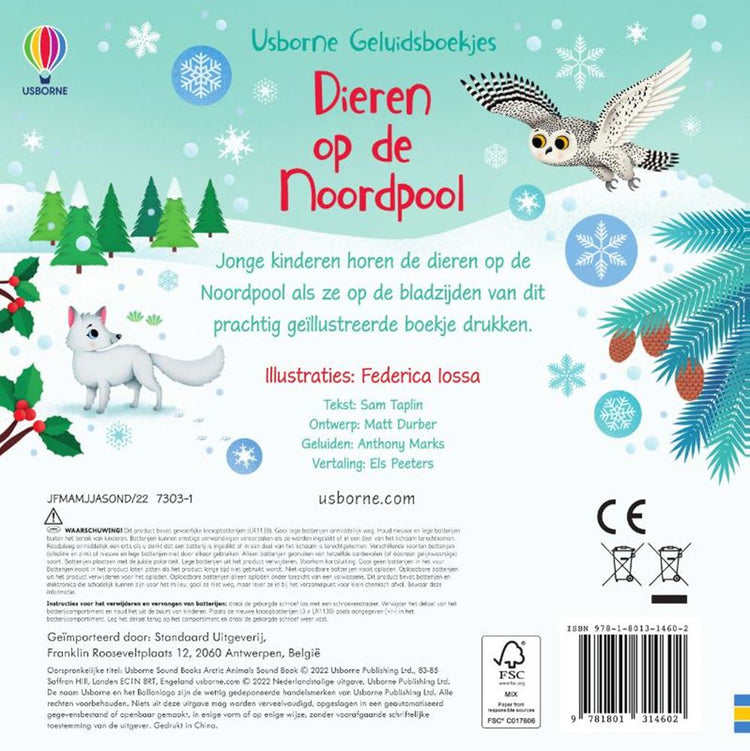 Geluidenboek: dieren op de noordpool. 1+