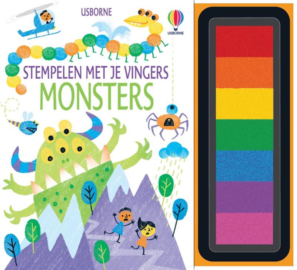 Monsters. stempelen met je vingers. 4+