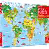 Boek met puzzel, steden in de wereld. 5+