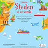 Boek met puzzel, steden in de wereld. 5+