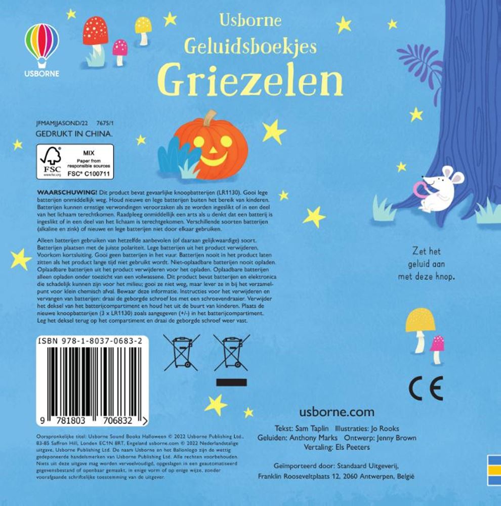 Geluidenboek: halloween. 1+