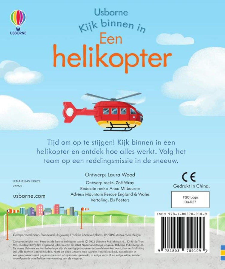 Kijk binnen in een helikopter. 3+