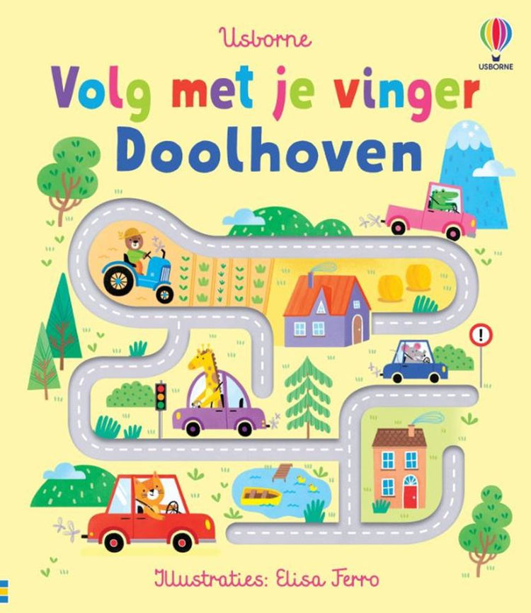 Volg met je vinger: doolhoven. 3+