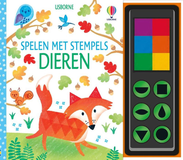 Spelen met stempels.dieren. 4+