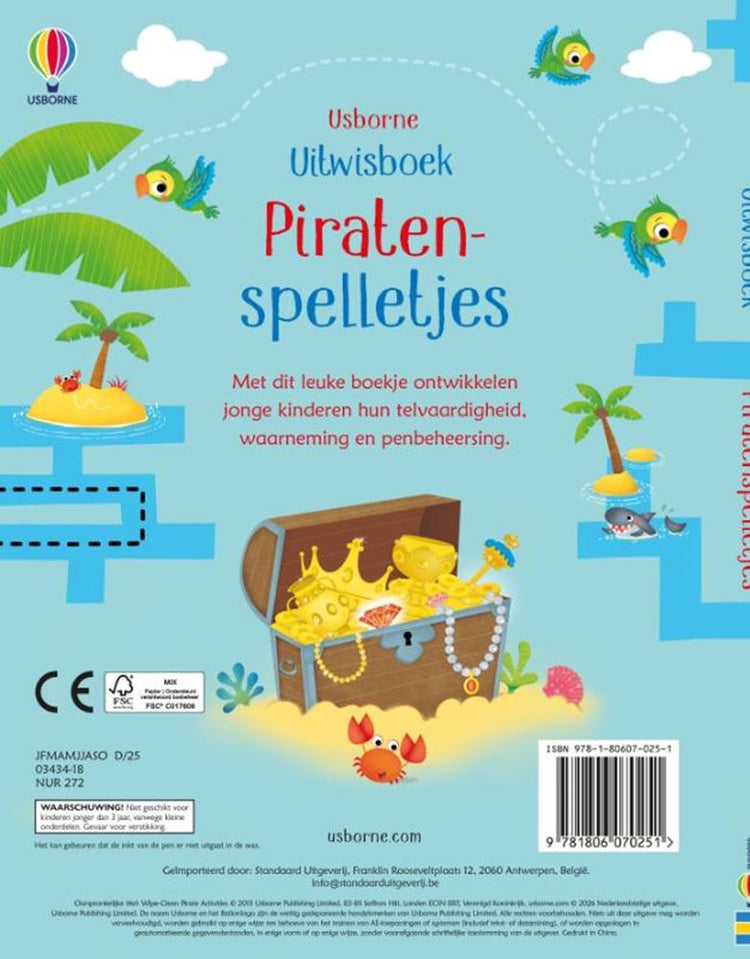 Uitwisboek piratenspelletjes 3+