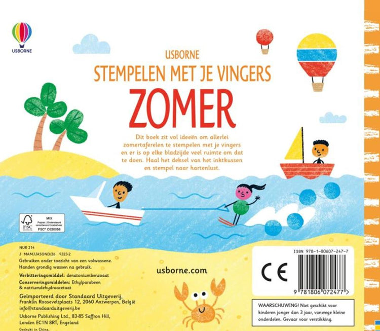 Stempelen met je vingers zomer 6+
