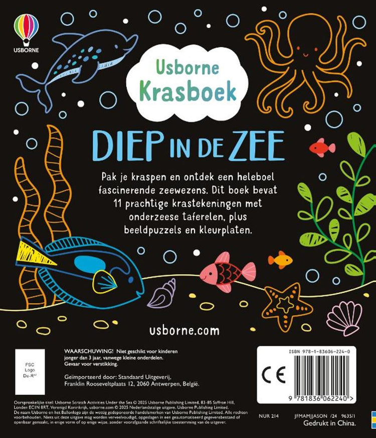 Krasboek: diep in de zee. 6+