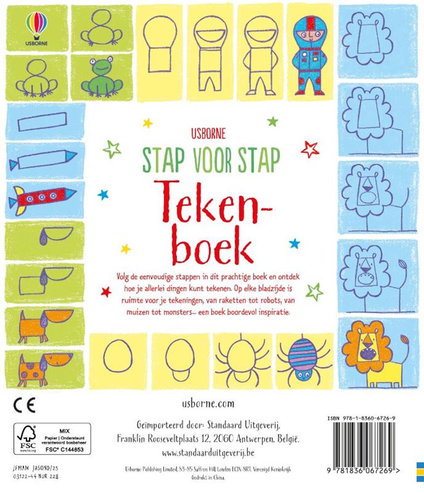 Stap voor stap tekenboek 4+