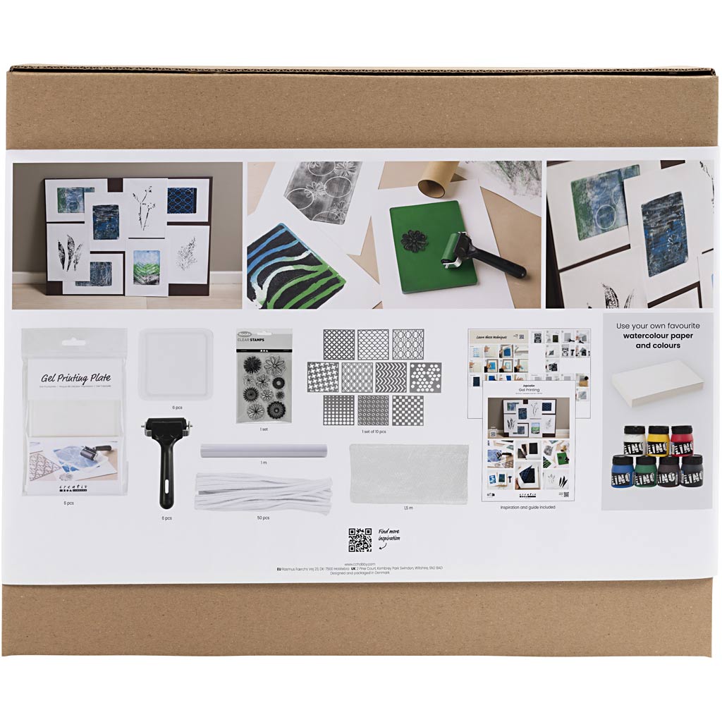 Creativ company groepsset gelprinten - voor 6 personen