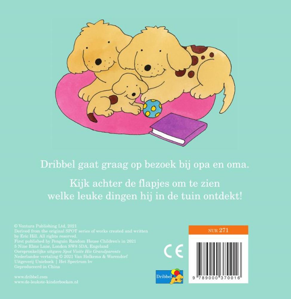 Dribbel bij opa en oma (karton). 2+