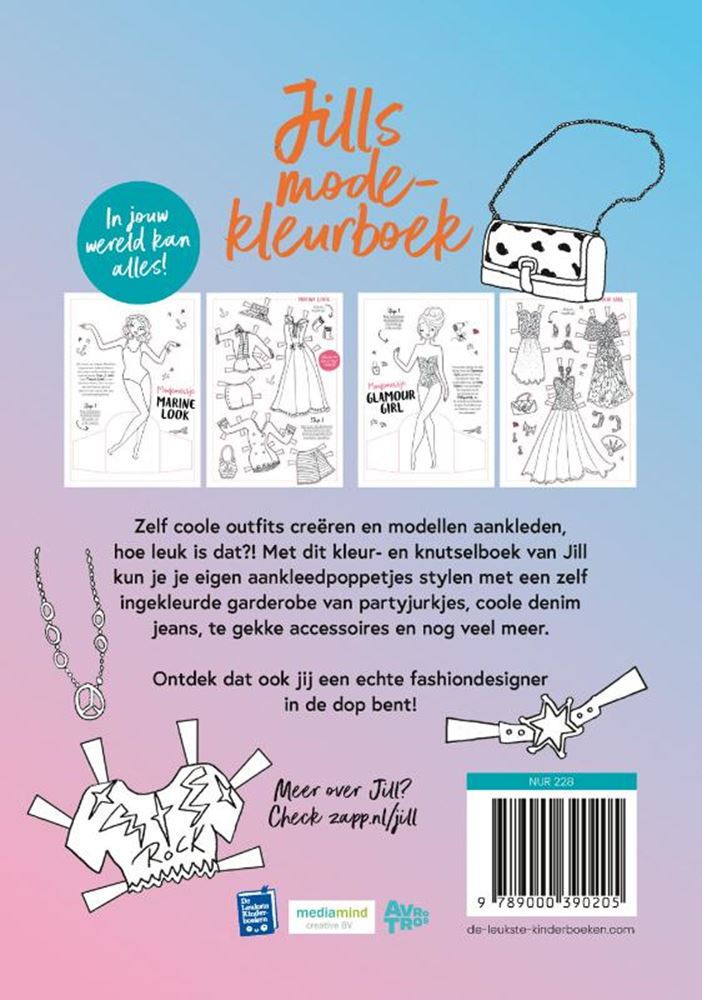 Jills mode-kleurboek 7+