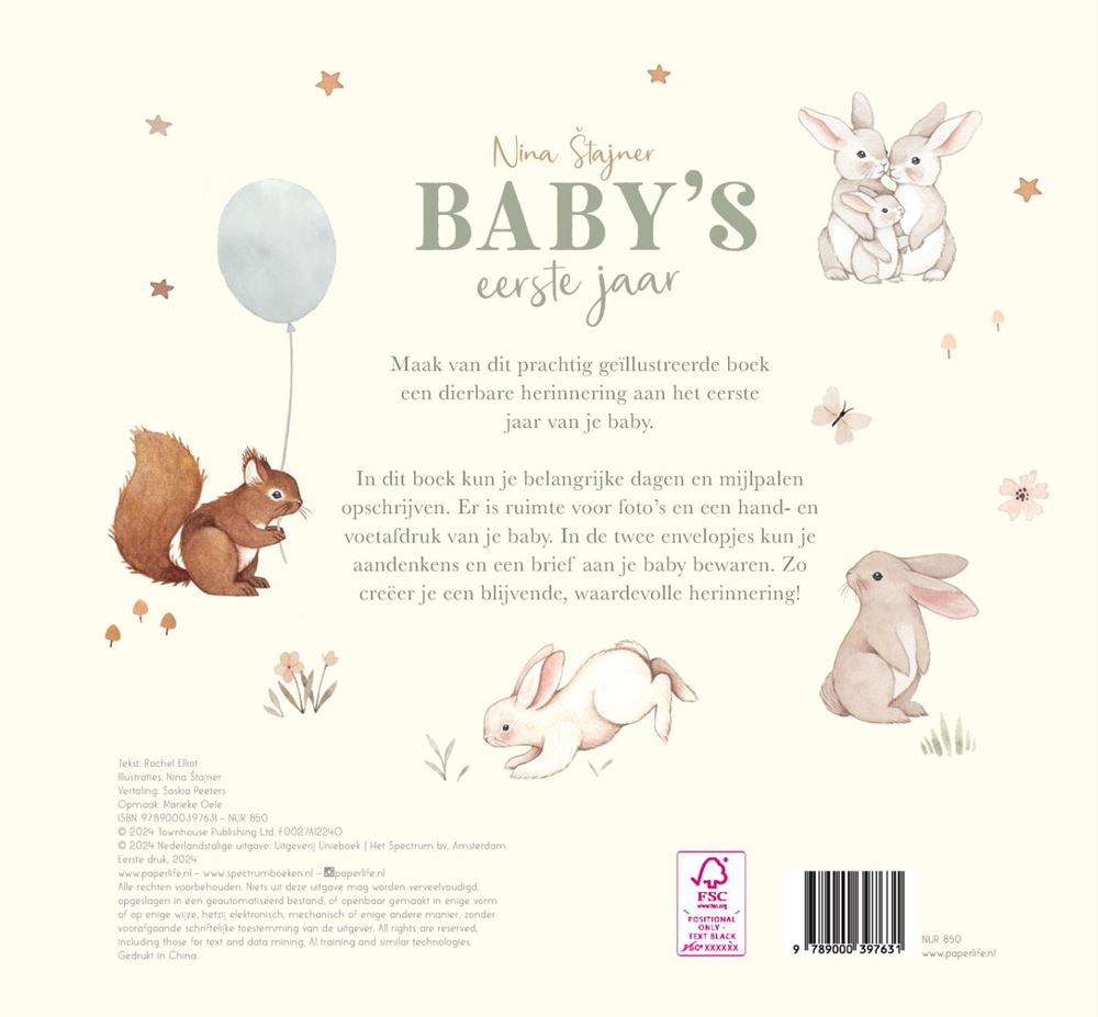 Paper life terra lannoo - baby's eerste jaar