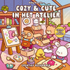 Cozy cute in het atelier. kleurboek.