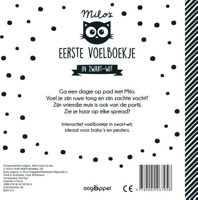 Wpg uitgevers milo's eerste voelboekje in zwartwit