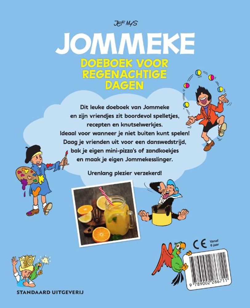 Jommeke doeboek voor regenachtige dagen