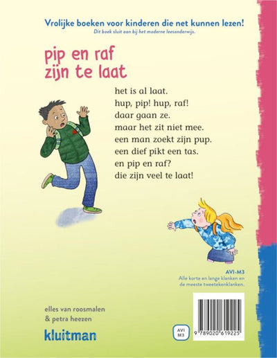 Uitgeverij kluitman lees lees lees - pip en raf zijn te laat (avi-m3)