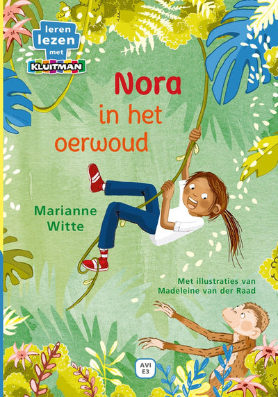 Uitgeverij kluitman leren lezen met kluitman - nora in het oerwoud - avi e3