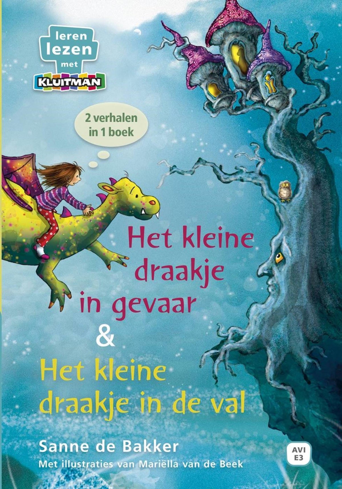 Kluitman leren lezen - 2 in 1 verhalen over het kleine draakje avi- e3