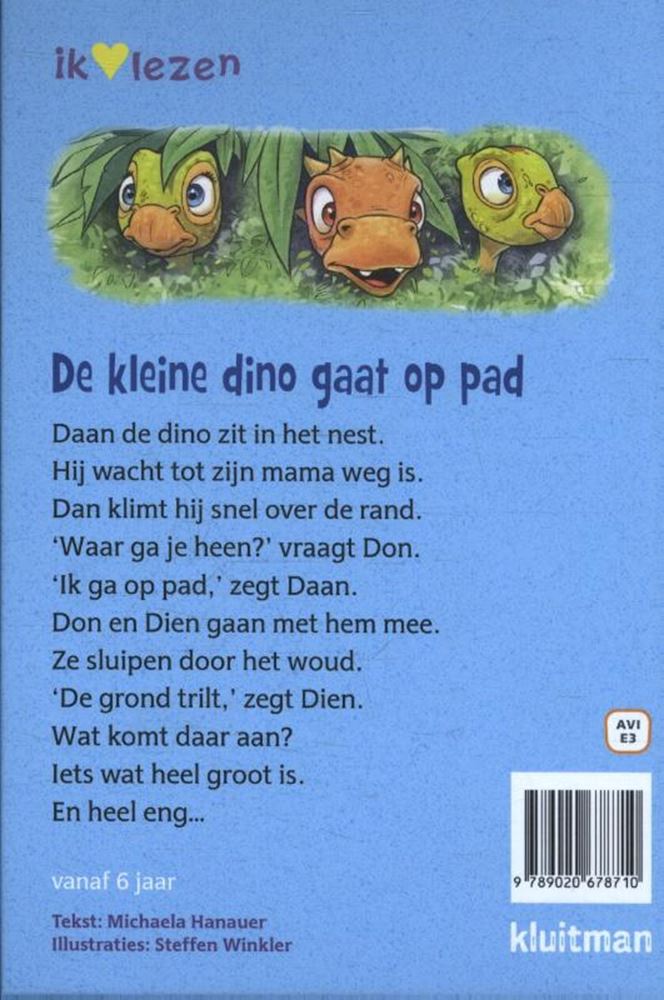 Uitgeverij kluitman de kleine dino gaat op pad avi e3