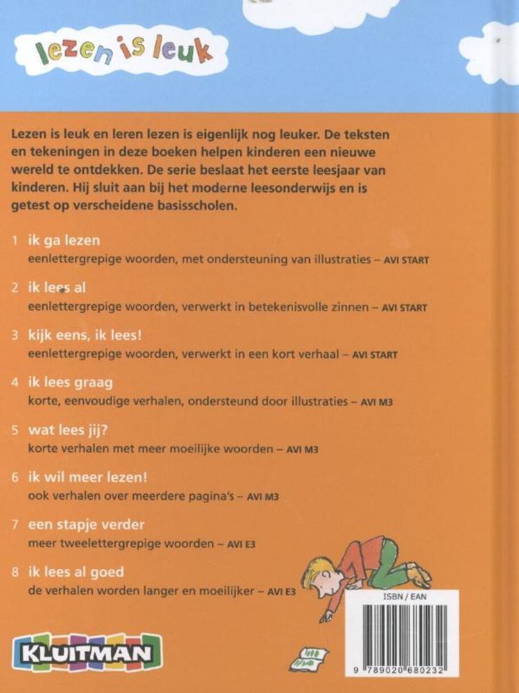 Uitgeverij kluitman lezen is leuk - kijk eens ik lees avi-start