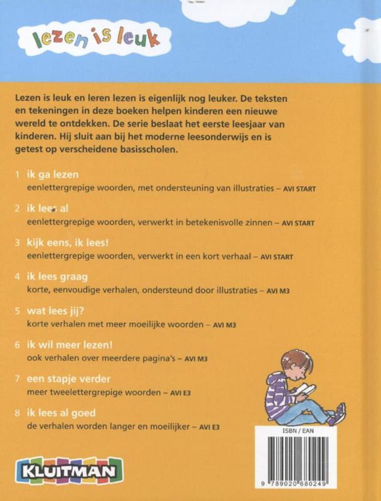 Uitgeverij kluitman lezen is leuk - ik lees graag avi-m3