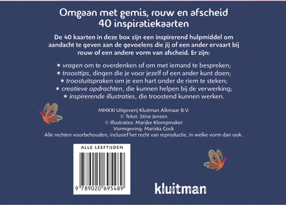 Inspiratiekaarten voor omgaan met gemis,