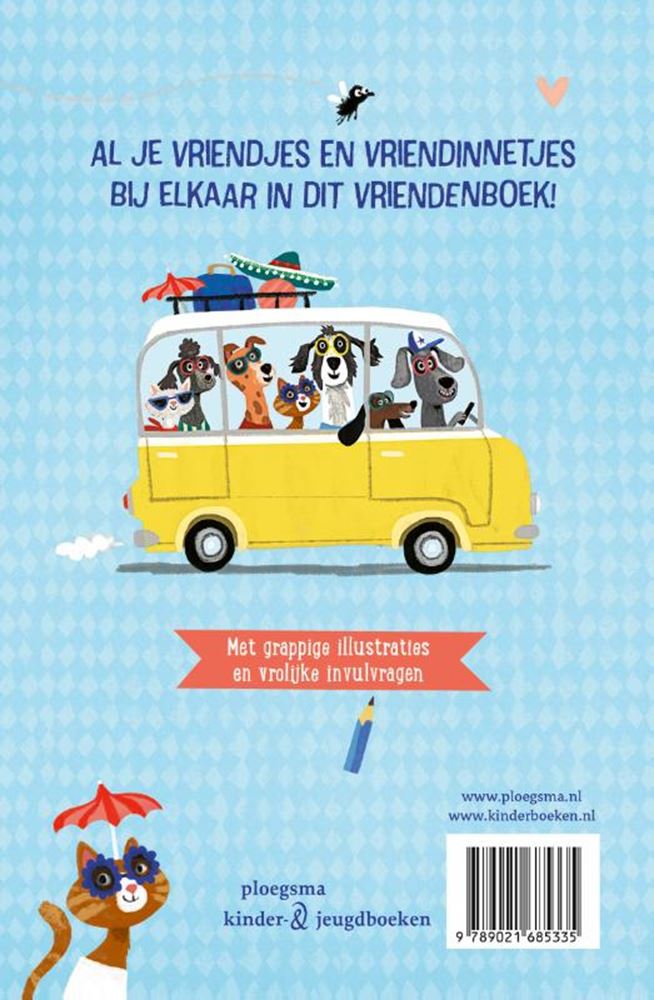 Merkloos sans marque mijn vrolijke vriendenboek 6+
