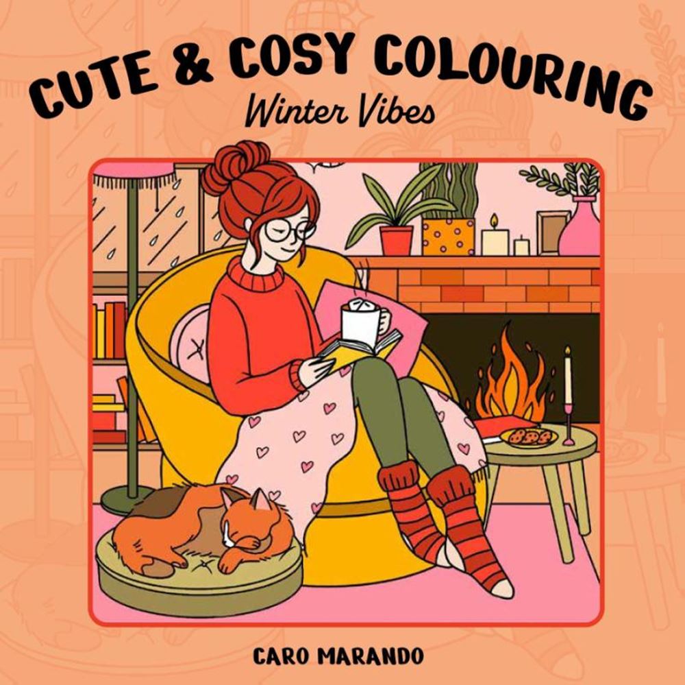 Cute cosy colouring. winter vibes.