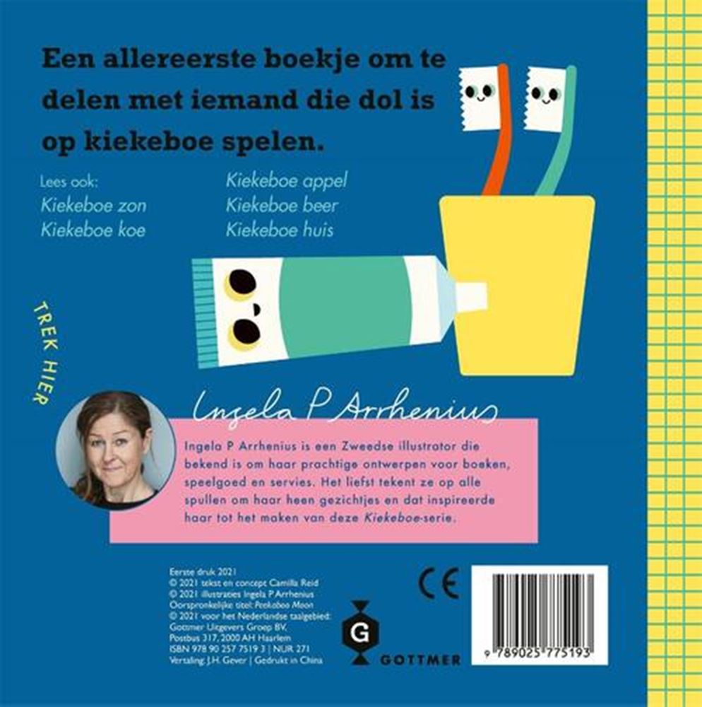 Gottmer uitgevers groep schuifboekje: kiekeboe maan. 1+