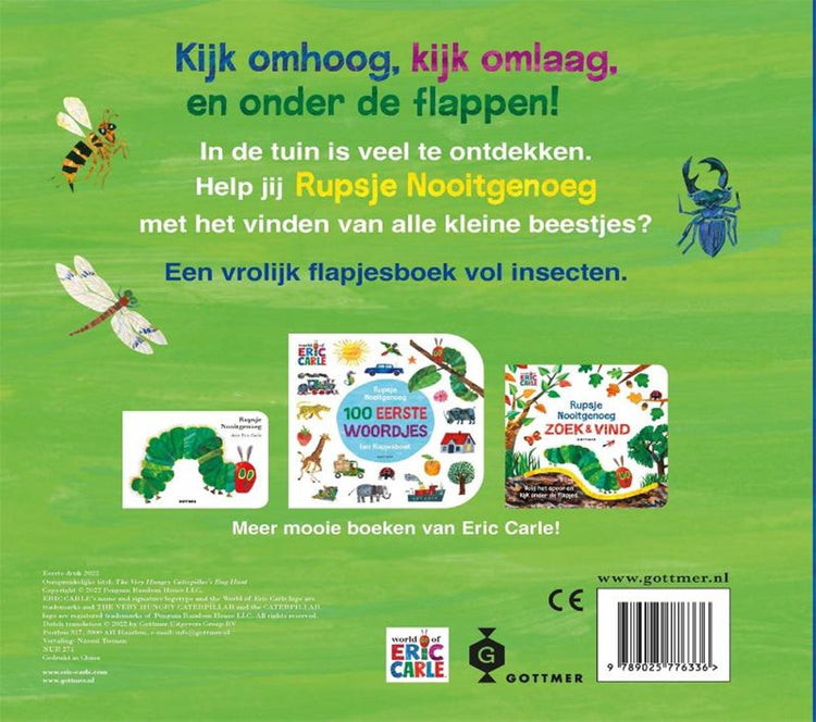 Gottmer uitgevers groep rupsje nooitgenoeg, in de tuin. 1+