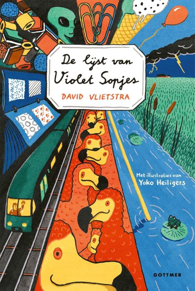 De lijst van violet sopjes. zilveren 9+