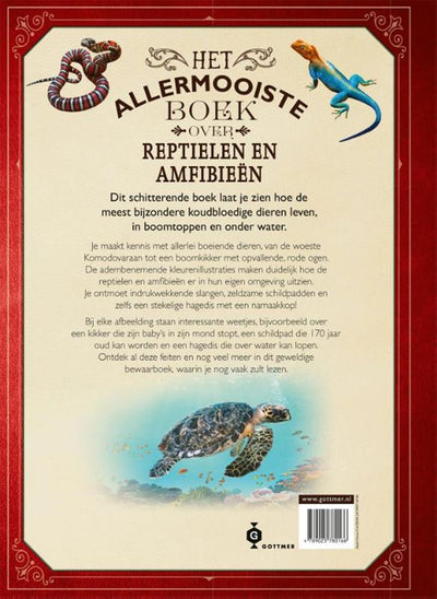 Gottmer uitgevers groep het allermooiste boek over reptielen en amfibieen