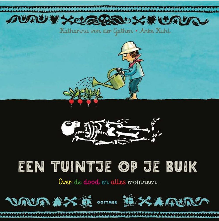 Een tuintje op je buik. zilveren penseel