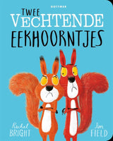 Kartonboek: twee vechtende eekhoorntjes - afbeelding 1