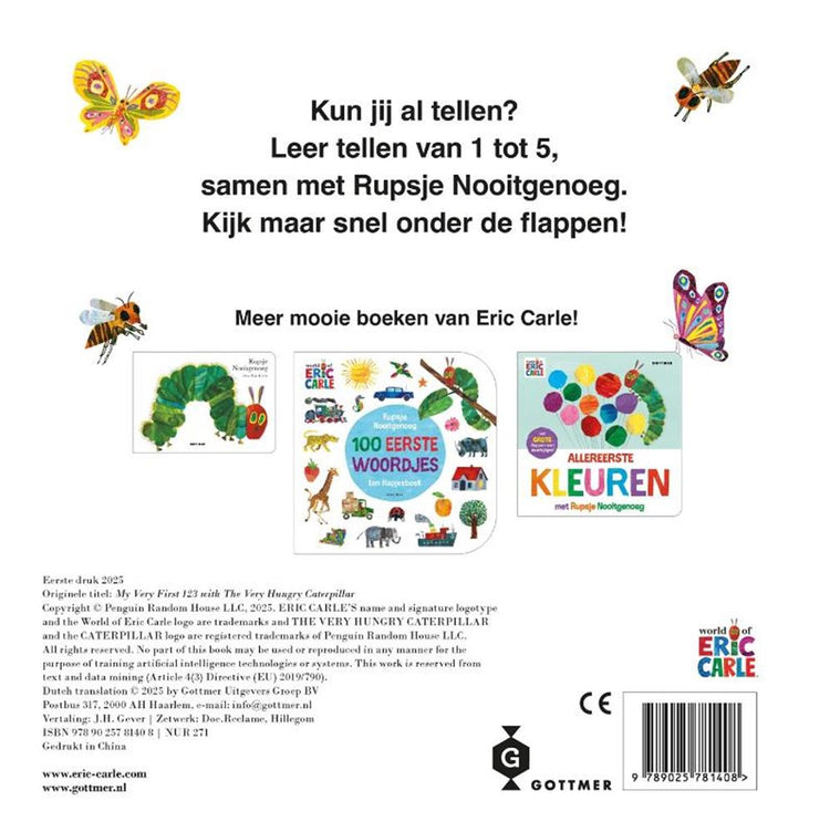 Allereerste cijfers met rupsje nooitgeno