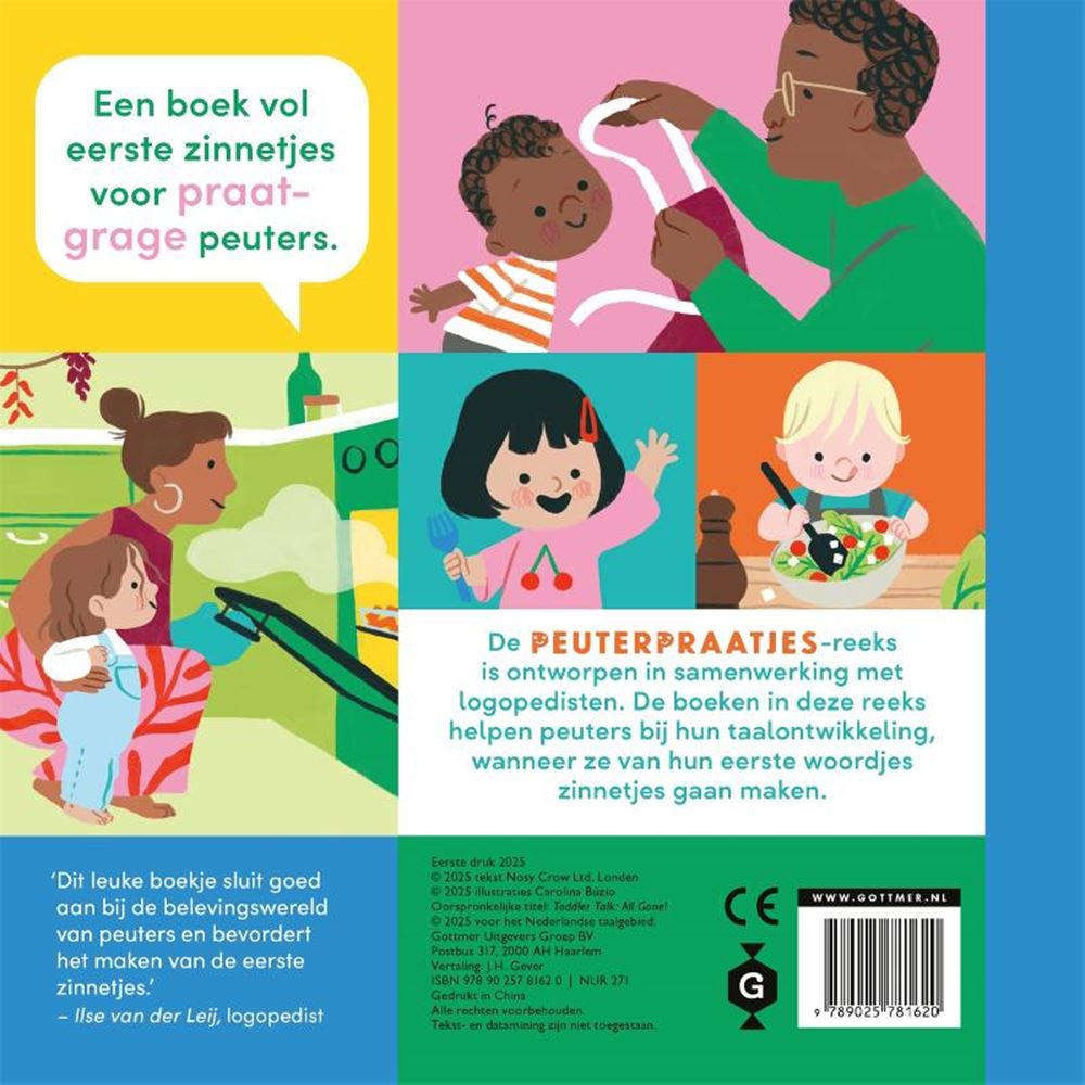 Gottmer uitgevers groep kartonboek: peuterpraatjes alles op! 2+