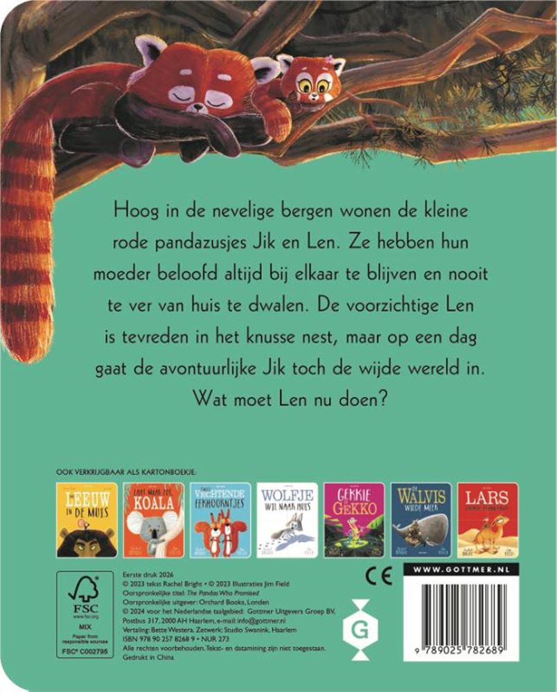 Beloofd is beloofd, kleine panda's. kart