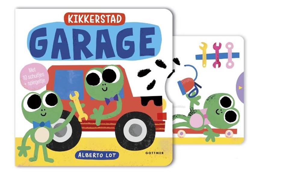 Garage. kikkerstad kartonboek. 2+