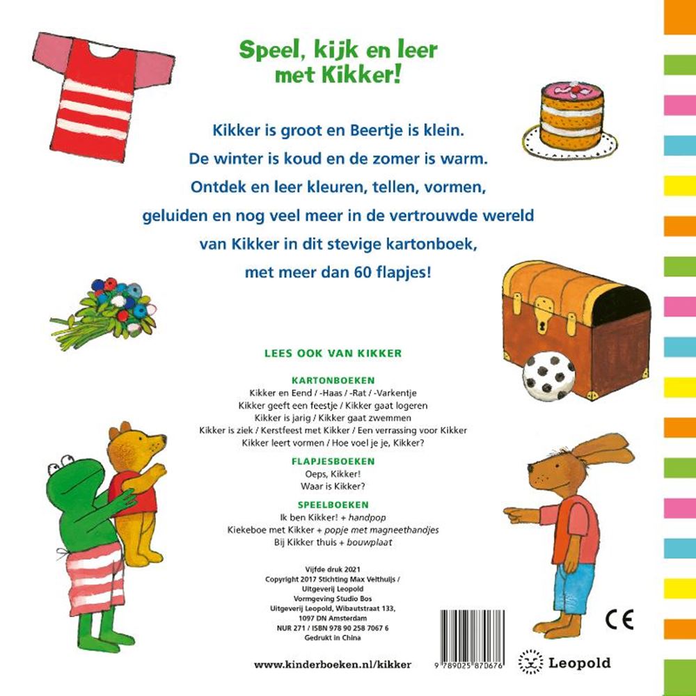 Wpg uitgevers het grote flapjesboek van kikker. 2+