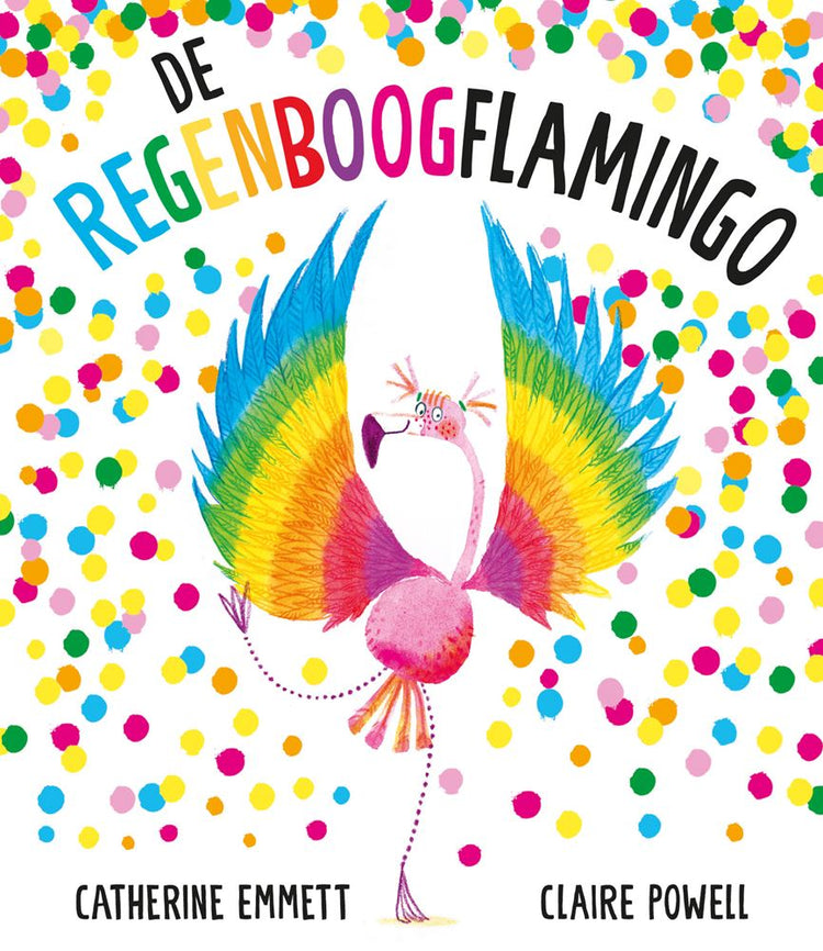 Prentenboek: de regenboogflamingo. 3+