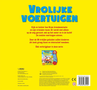 Rebo publishers mega geluidenboek - vrolijke voertuigen