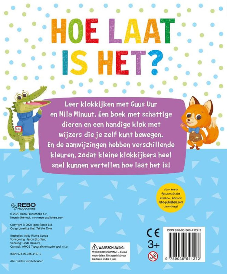 Hoe laat is het? 3+