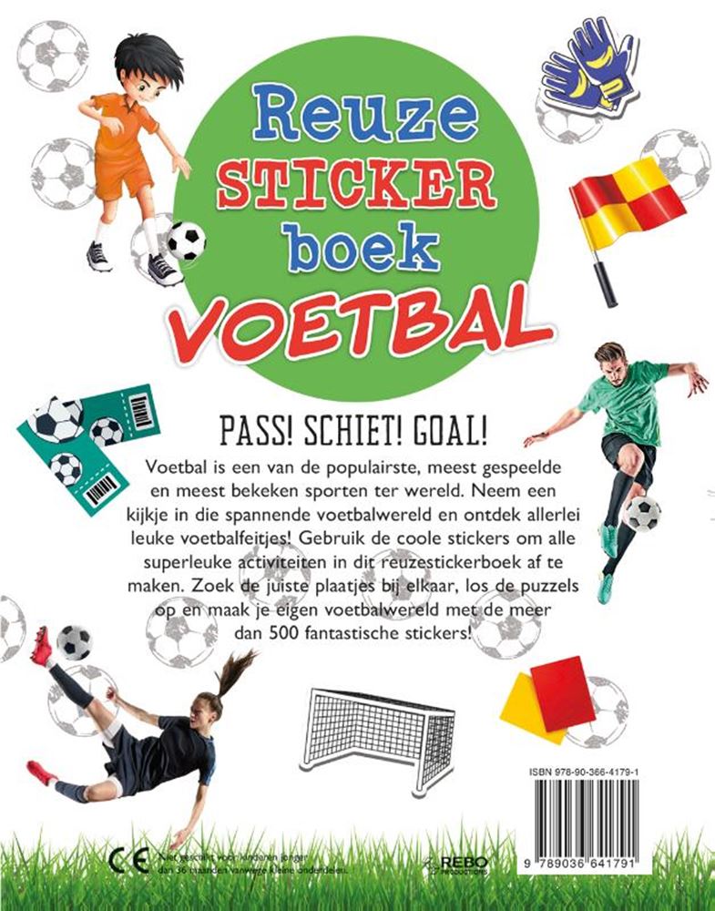 Rebo publishers stickerboek voetbal. 3+