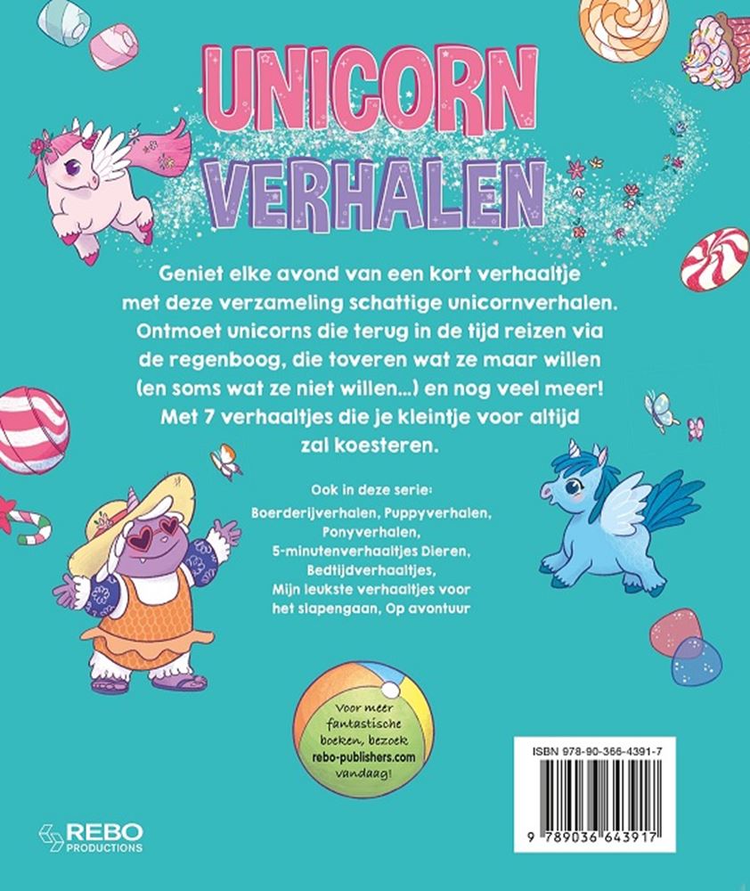 Unicorn verhalen. 5 minuten verhalen. 4+