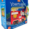 Rebo publishers voertuigen puzzel, boek + 10 figuren. 4+